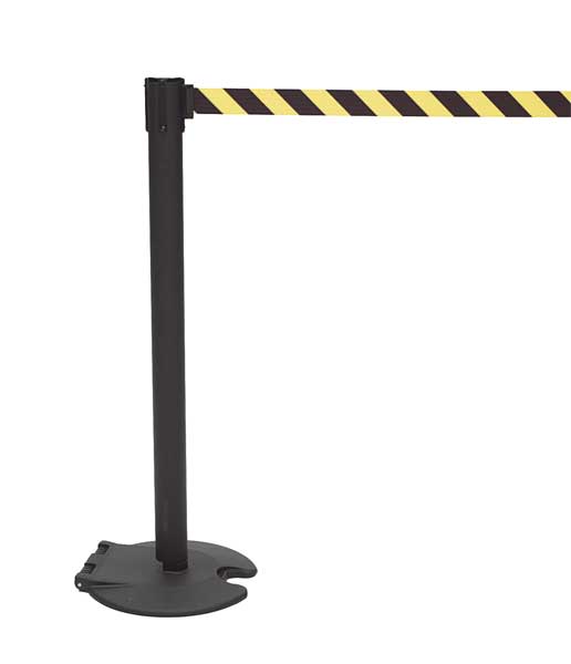 Receiver Post, 39 In H, Black Wrinkle