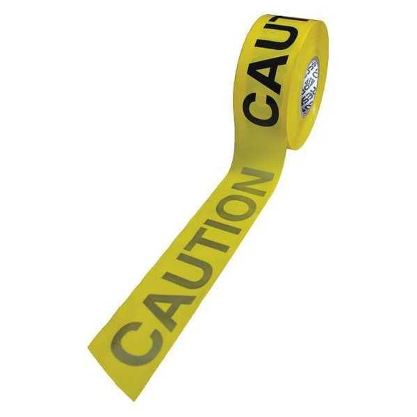 Barricade Tape, Rd/Slvr/Blk, 1000ft x 3 In
