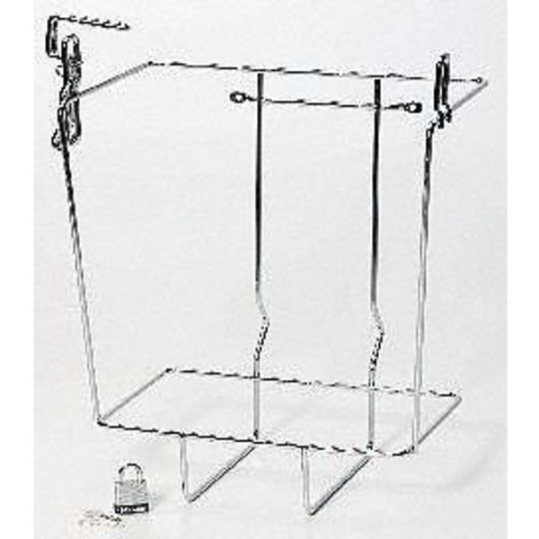Locking Wall Mount Bracket, Steel, Silver