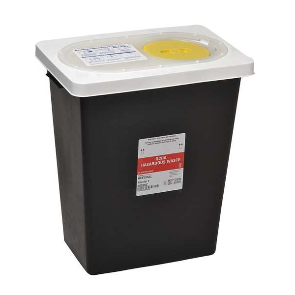 Hazardous Waste Container, 18-3/4 In. H