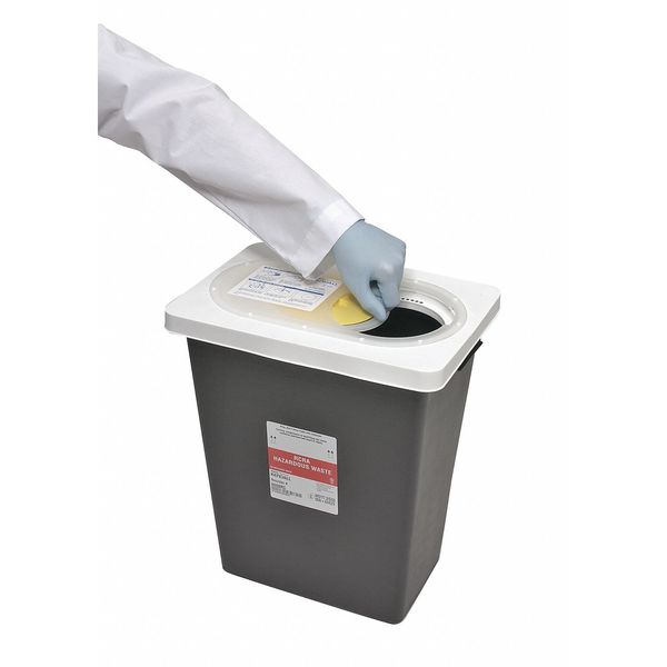 Hazardous Waste Container, 17-3/4 In. H