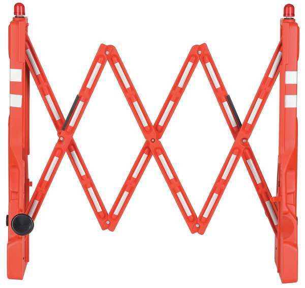 A-Frame Barricade, Polyethylene, 43 in H, 90 in L, 19 in W, Red