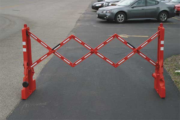 A-Frame Barricade, Polyethylene, 43 in H, 90 in L, 19 in W, Red