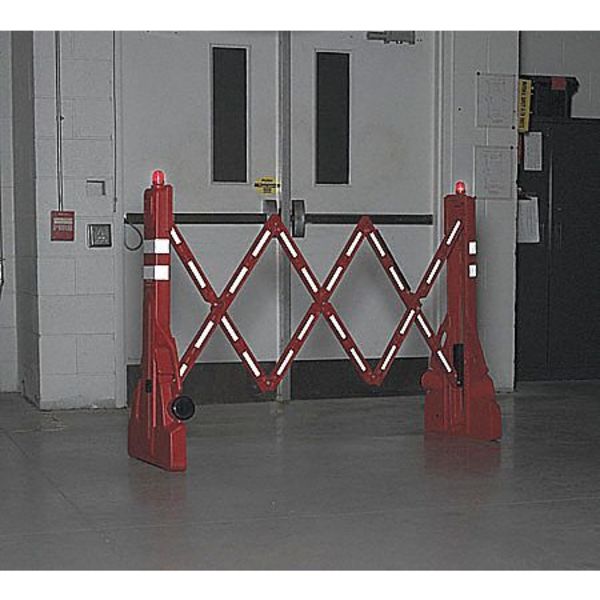 A-Frame Barricade, Polyethylene, 43 in H, 90 in L, 19 in W, Red