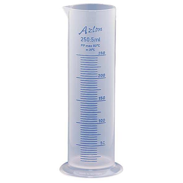 Graduated Cylinder, 250mL, Polypropylene