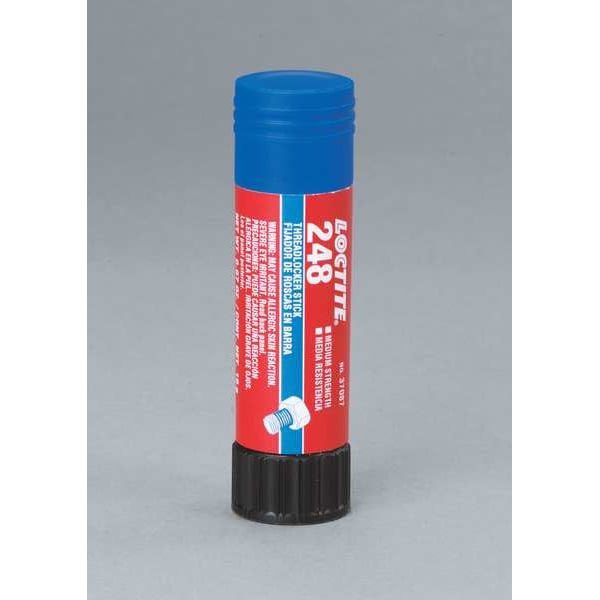 Threadlocker, LOCTITE 268, Red, High Strength, Solid, 0.67 oz Stick
