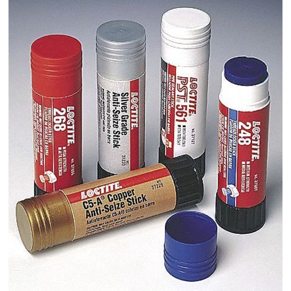 Threadlocker, LOCTITE 268, Red, High Strength, Solid, 0.32 oz Stick