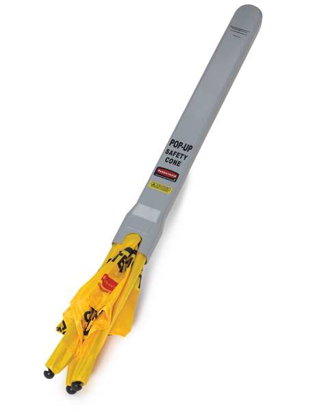 pop-up safety cone, 20 in H, 21 in W, FG9S0000YEL