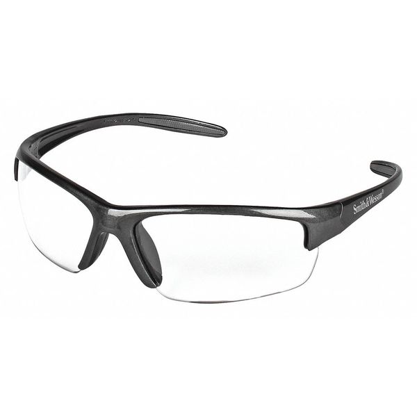 Safety Glasses, Wraparound Clear Polycarbonate Lens, Anti-Fog, Scratch-Resistant