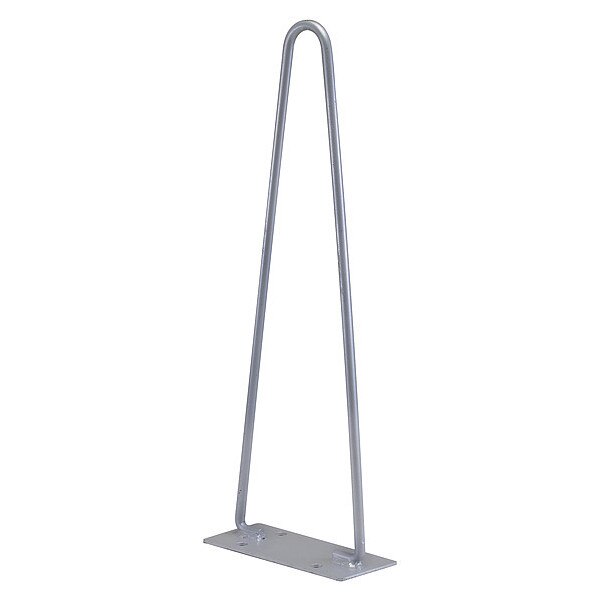 Horizontal Mount Cone Holder, Steel, 22 in H, 6 7/8 in L, 4 in W, Silver