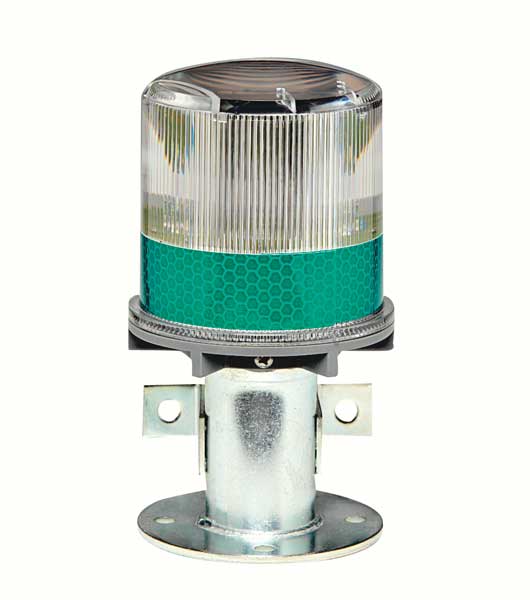 Warning Light, (4) LED, Green, Solar NiMH