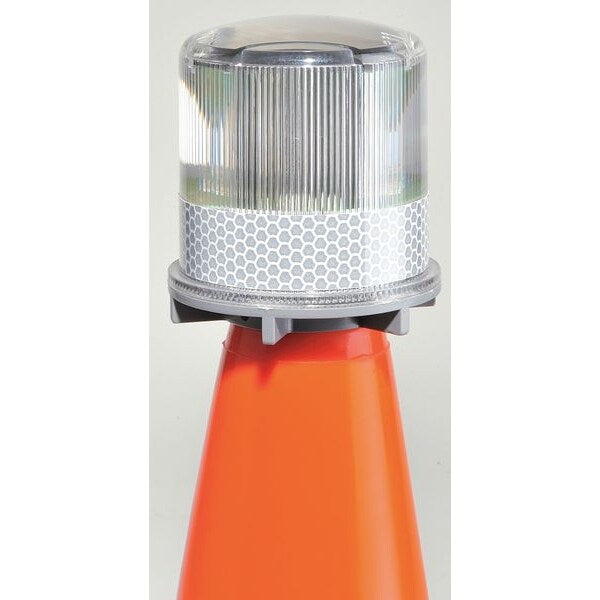 Warning Light, (4) LED, White, Solar NiMH
