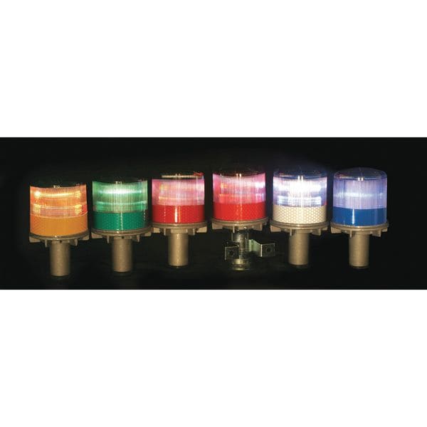 Warning Light, (4) LED, Blue, Solar NiMH