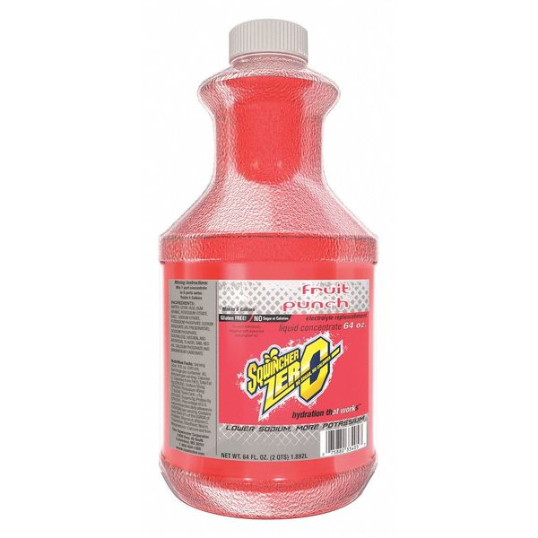 Sugar Free Sports Drink Mix Liquid Concentrate 64 oz., Fruit Punch