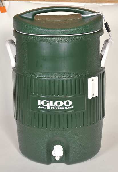Beverage Cooler, 5 gal., Green