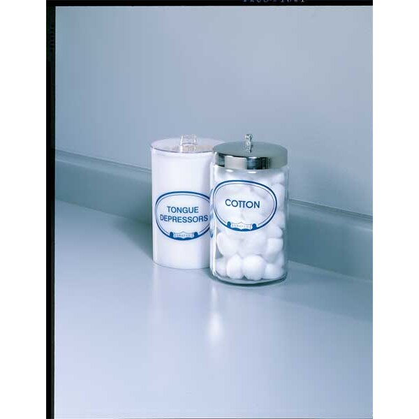 Sundry Jars, Acrylic, Labeled, PK5