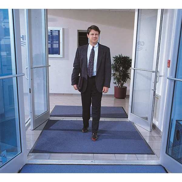 Entrance Mat, Gray, 4 ft. W x 6 ft. L