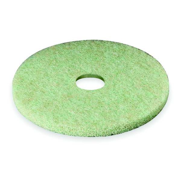 Preburnishing Pad, 12 In, Green/Amber, PK5