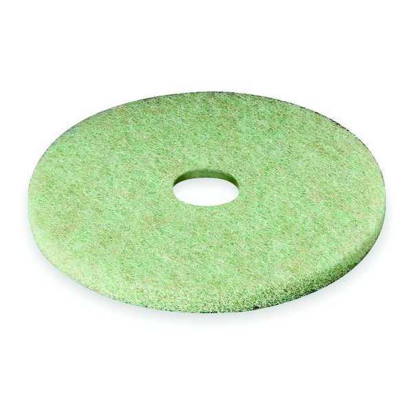 Preburnishing Pad, 16 In, Green/Amber, PK5