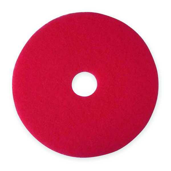 Buffing and Cleaning Pad, 17 In, Red, PK5