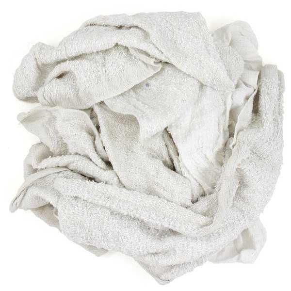 Recycled Cotton Turkish Shop Towels 25 lb. Varies, White