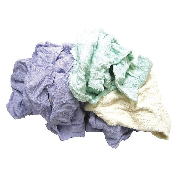 Recycled Terry Cloth Rags 25 lb. Varies, Assorted