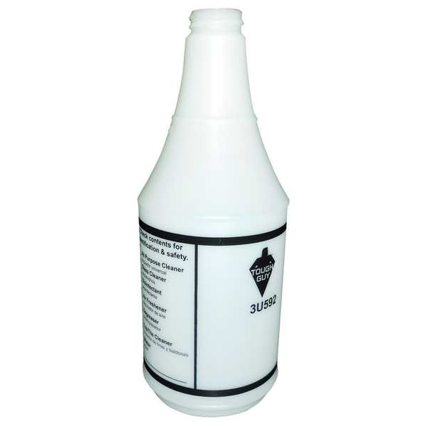 32 oz. White, Plastic Preprinted Bottle