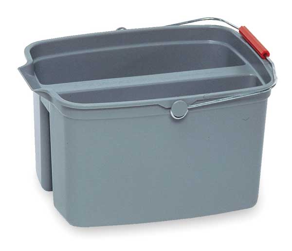 4-1/4 gal. Rectangular Split Bucket, 10-1/8