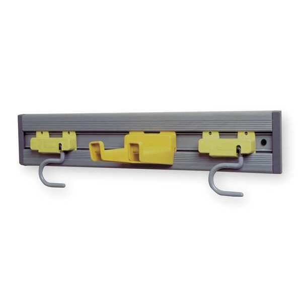 Closet Organizr/Tool Holdr, Gry/Ylw, Plstc