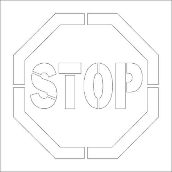 Floor Stencils, Stop, Polyethylene