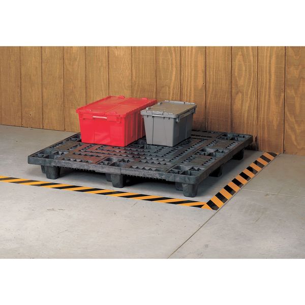 Recycled High Density Polyethylene Pallet, 48 in L, 48 in W, 5 7/8 in H