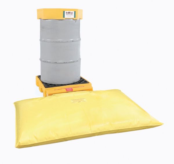 Drum Spill Containment Pallet, 77 gal Spill Capacity, 1 Drum, 1500 lb, Polyethylene