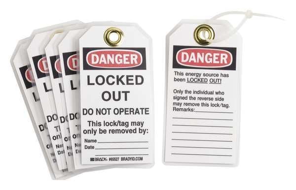 Danger Tag, 5-1/2 x 3 In, Hd Polyest, PK25, 65527