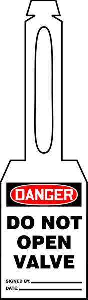 Danger Tag, 5-1/4 x 3-1/4 In, Plstc, PK25