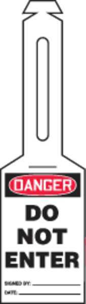 Danger Tag, 5 1/4 in Height, 3 1/4 in Width, English