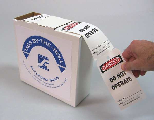 Danger Tag, 6-1/4 x 3 In, Cardstock, PK250