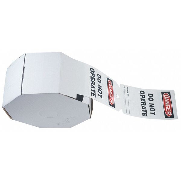 Danger Tag, 6-1/4 x 3 In, Cardstock, PK250