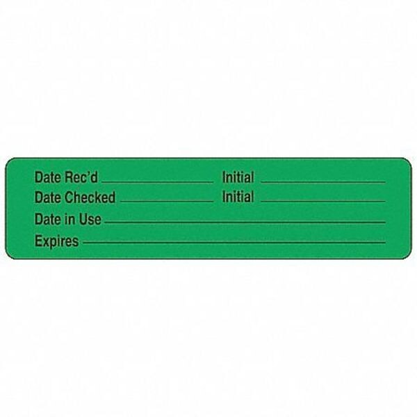 Label, 3/8 In. H, 1-1/2 In. W, PK1000, 140523