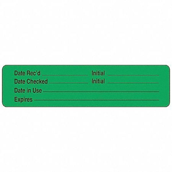 Label, 1 In. H, 1-3/4 In. W, PK1000, 140528