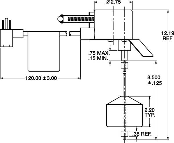 NO Mechanical Float Switch 115VAC