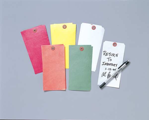 Blank Tag, 6-1/2 x 3-1/8 In, Wht, PK100