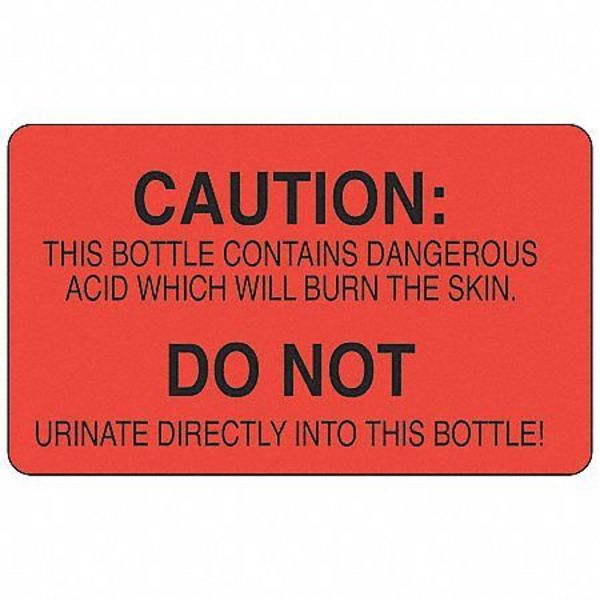 Label, 1-1/2 In. W, 3/8 In. H, PK1000, 141521