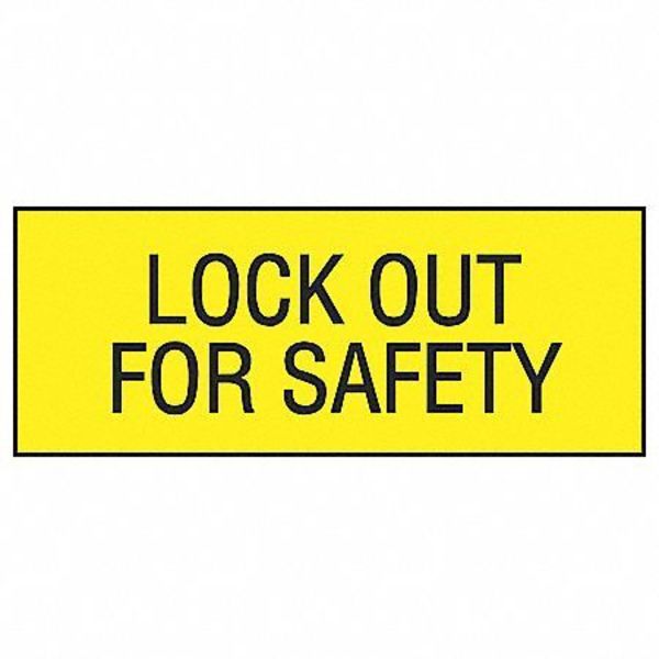 Lockout Label, 2-1/4 In. H, PK2, PVS0204C171Y