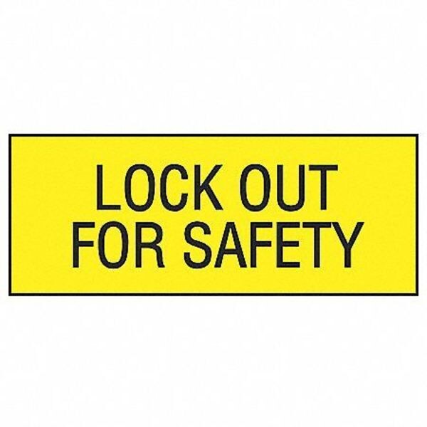 Lockout Label, 2-1/4 In. H, PK2, PVS0204C178Y