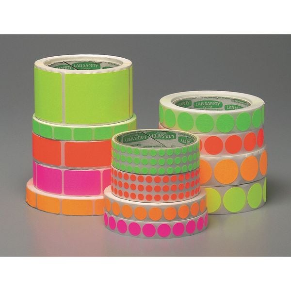 Blank Dot Label Orange 1