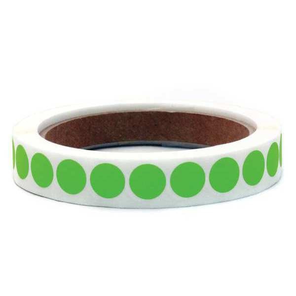 Blank Dot Label Green 1/2