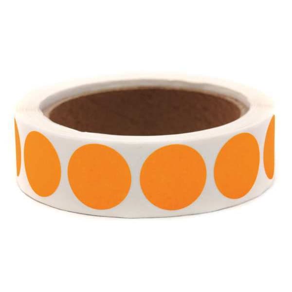 Blank Dot Label Orange 1