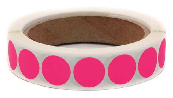 Blank Dot Label Pink 3/4