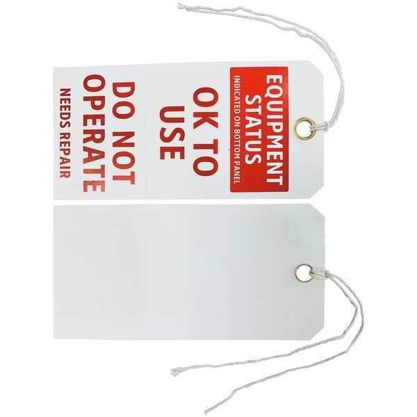 Eapt Stat Tag, 5-3/4 x 2-7/8 In, PK100