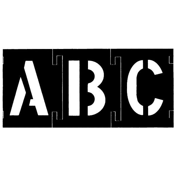 Stencil Set, Numbers&Letters, Plstic, 138PC